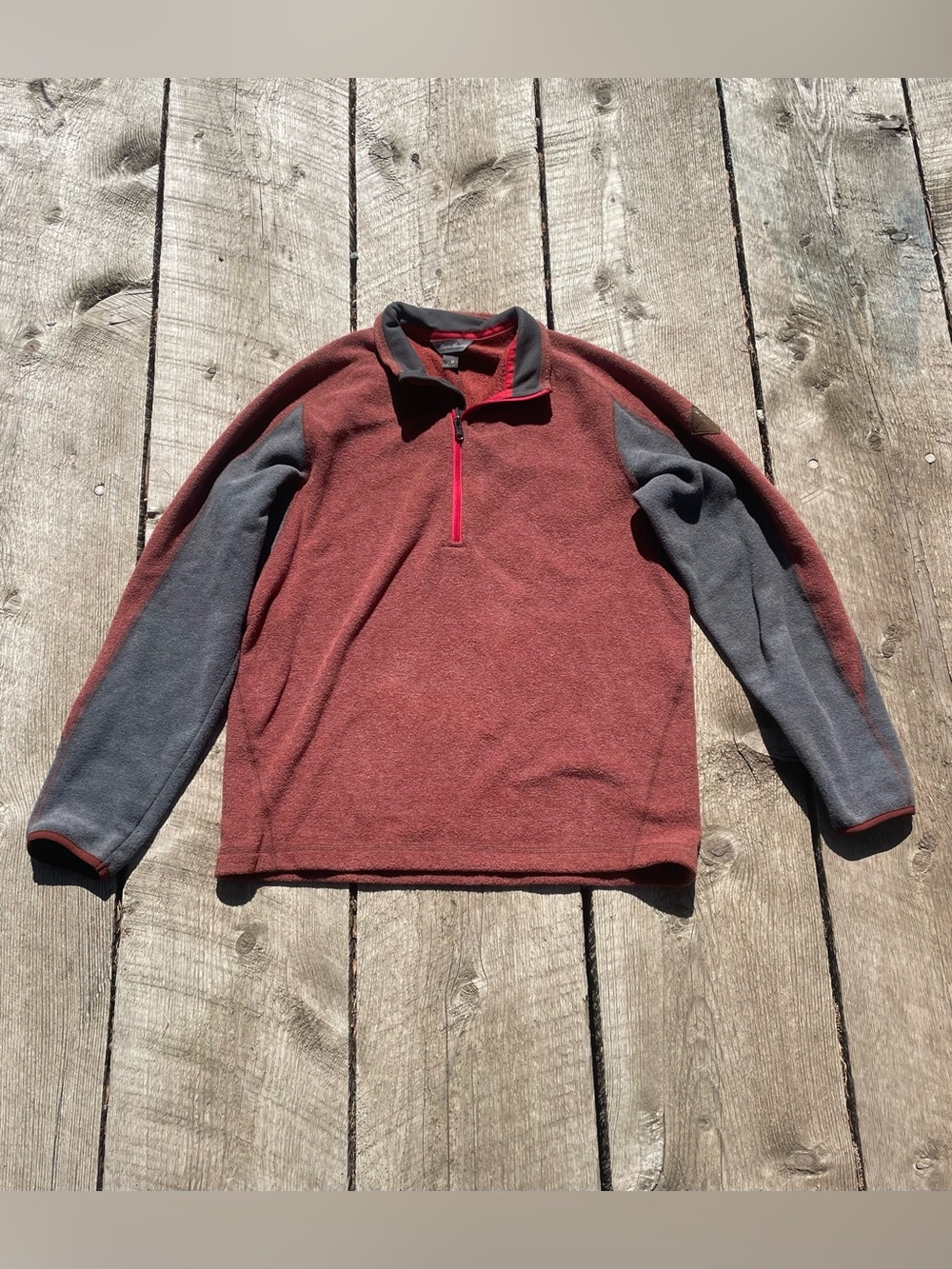 Eddie Bauer Red and Gray Men's Jacket